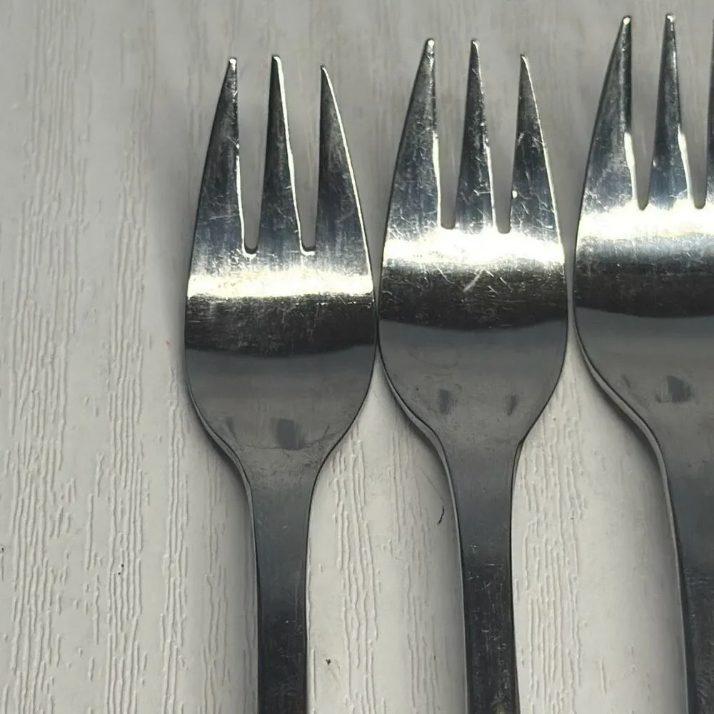 Northland Oneida Stainless Steel Love Story set 6 Cocktail Seafood Forks Japan‎